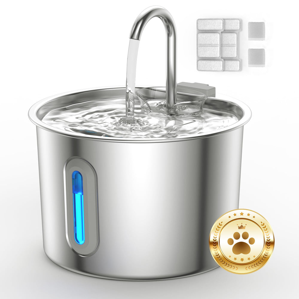 Opeth fontaine-eau-chat 2-2l acier-inox offre hydratation fiable.