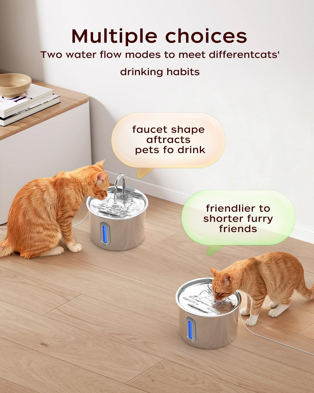 Opeth fontaine-eau-chat design-ergo-hygienique utilisation simple et hygiénique.