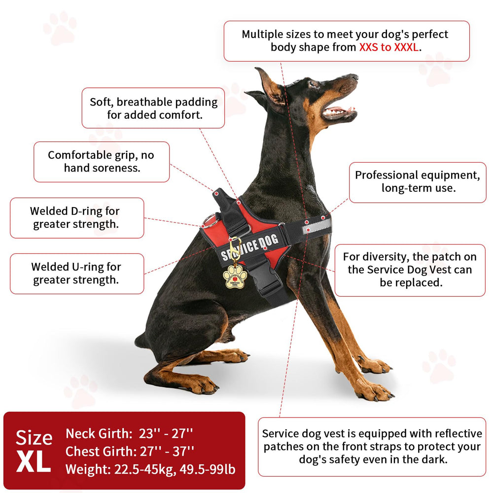 Opstin harnais-chien-service: harnais ajustable pour diverses tailles.