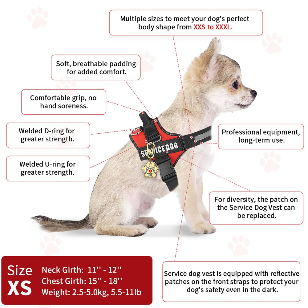 Opstin patches service chien éléments d'identification visibles