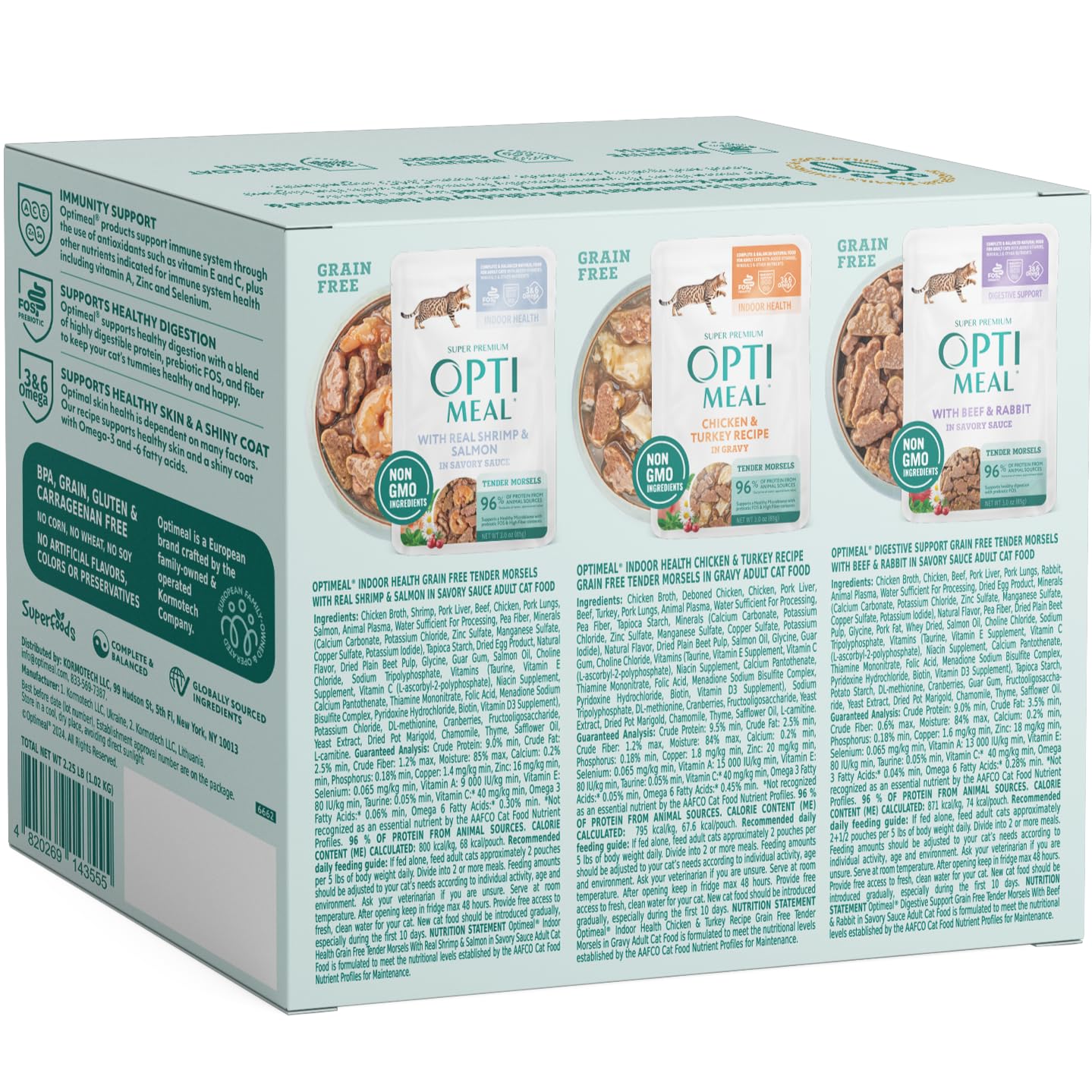Optimeal lapin-dans-sauce-savoureuse : délicat et bien équilibré pour chats exigeants.