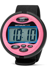 Optimum Time OE399 montre chronomètre d’événement rose, affichage clair pour les compétitions.