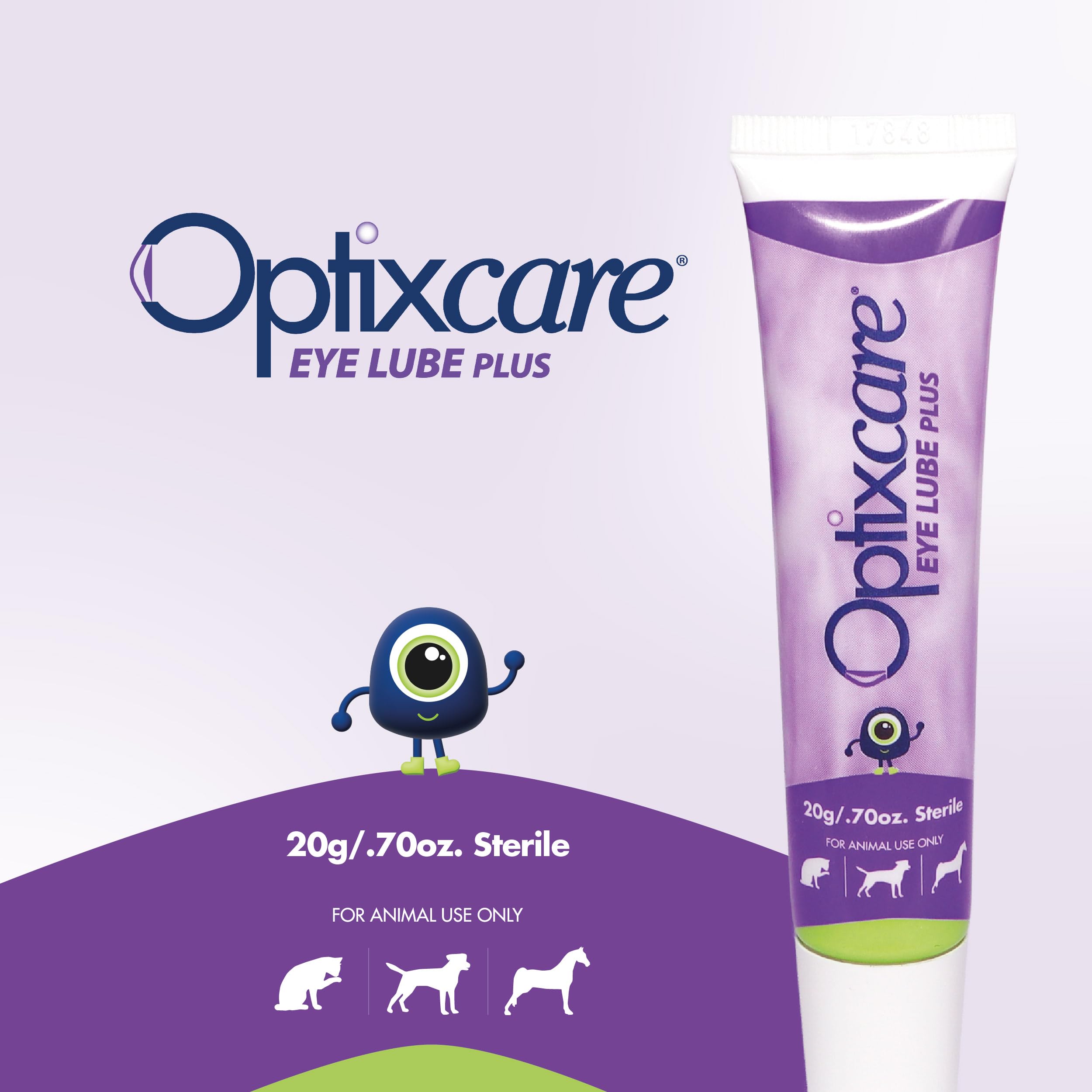Confort oculaire chiens avec OptixCare Eye Lube Plus