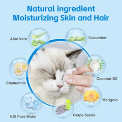 OPULA lingettes yeux chat – éliminent les sécrétions sans irritations.