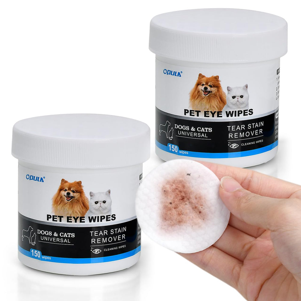 OPULA lingettes yeux chien – nettoyage délicat des décharges autour des yeux.