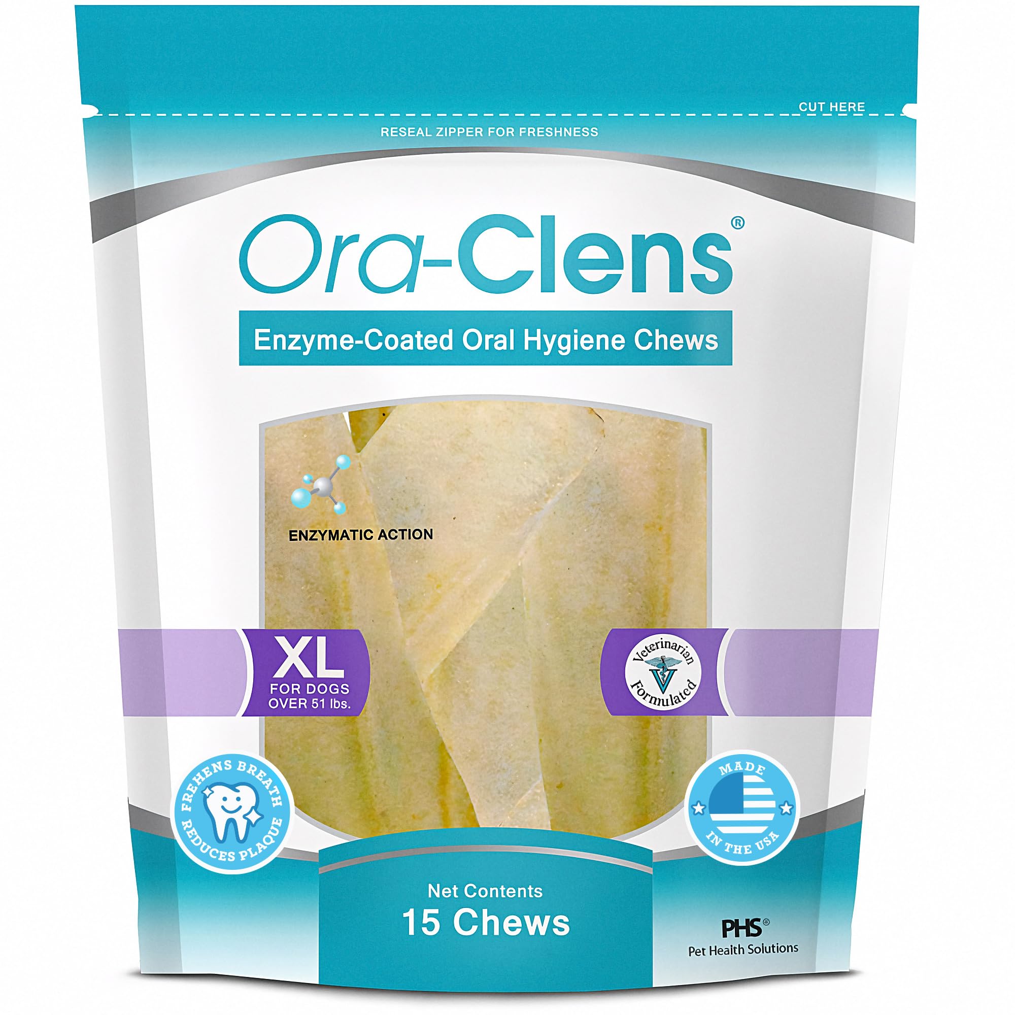 Ora-Clens Gomme Dentaire Gros Chien – nettoyage des dents lors du masticage.