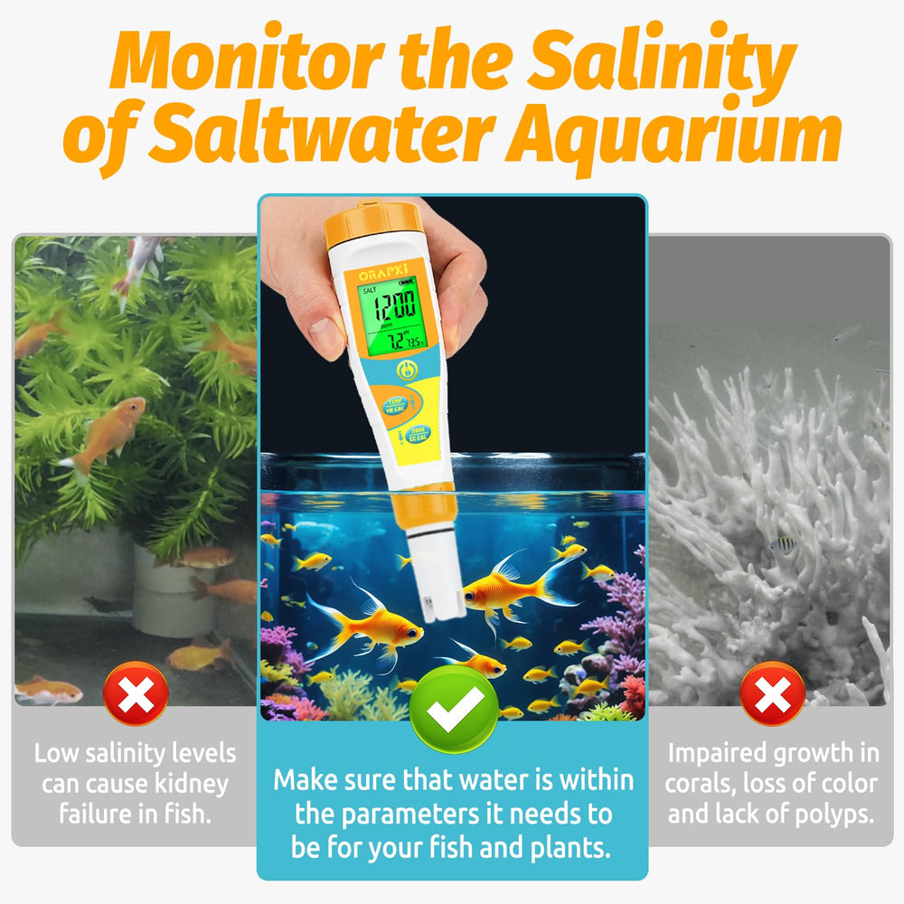 Idéal pour aquariums marins et bassins koi, avec température affichée