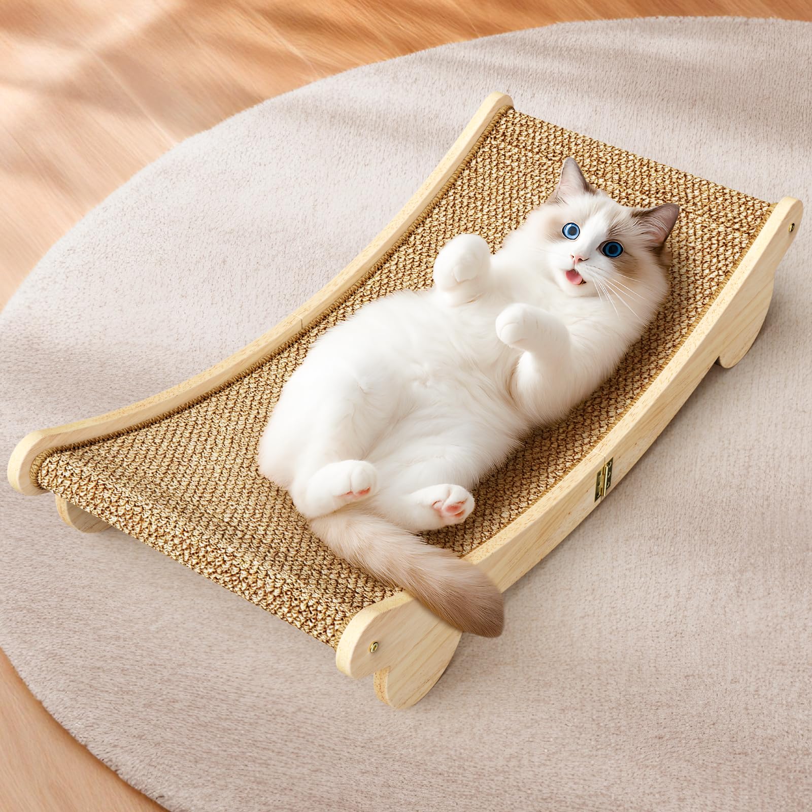 ORDORA grattoir-chat XL avec lit: espace de détente pour grands chats.