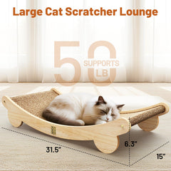 ORDORA grattoir-chat en sisal doux: surface résistante et agréable pour griffage.