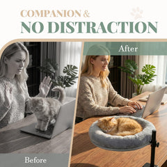 Lit Ordora pour bureau chat hauteur ajustable, vue personnalisable.