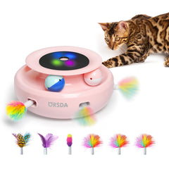 ORSDA chat-jouet-2-en-1-balles-interactives pour divertir votre chat intérieur.