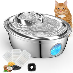 ORSDA fontaine d'eau pour chats, vue générale, attrait pour boire plus facilement.