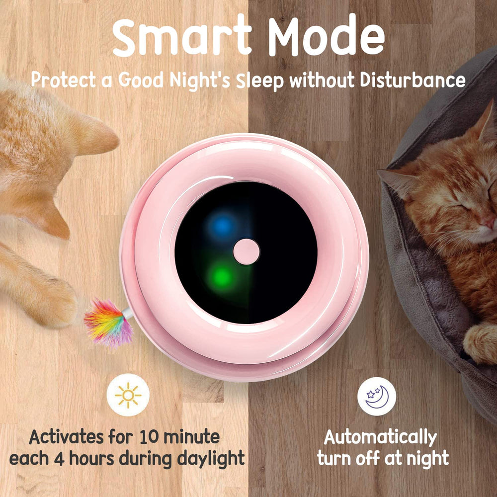 ORSDA-lumiere-led-jouet-chat attire l’attention sans bruit et encourage l’exercice.