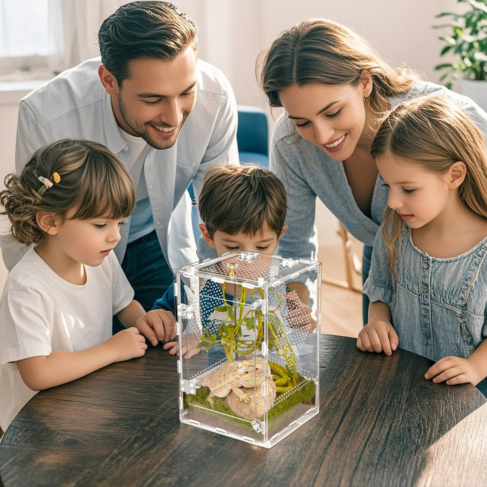 Orekemo terrarium reptile acrylique transparent assure une visibilité durable.