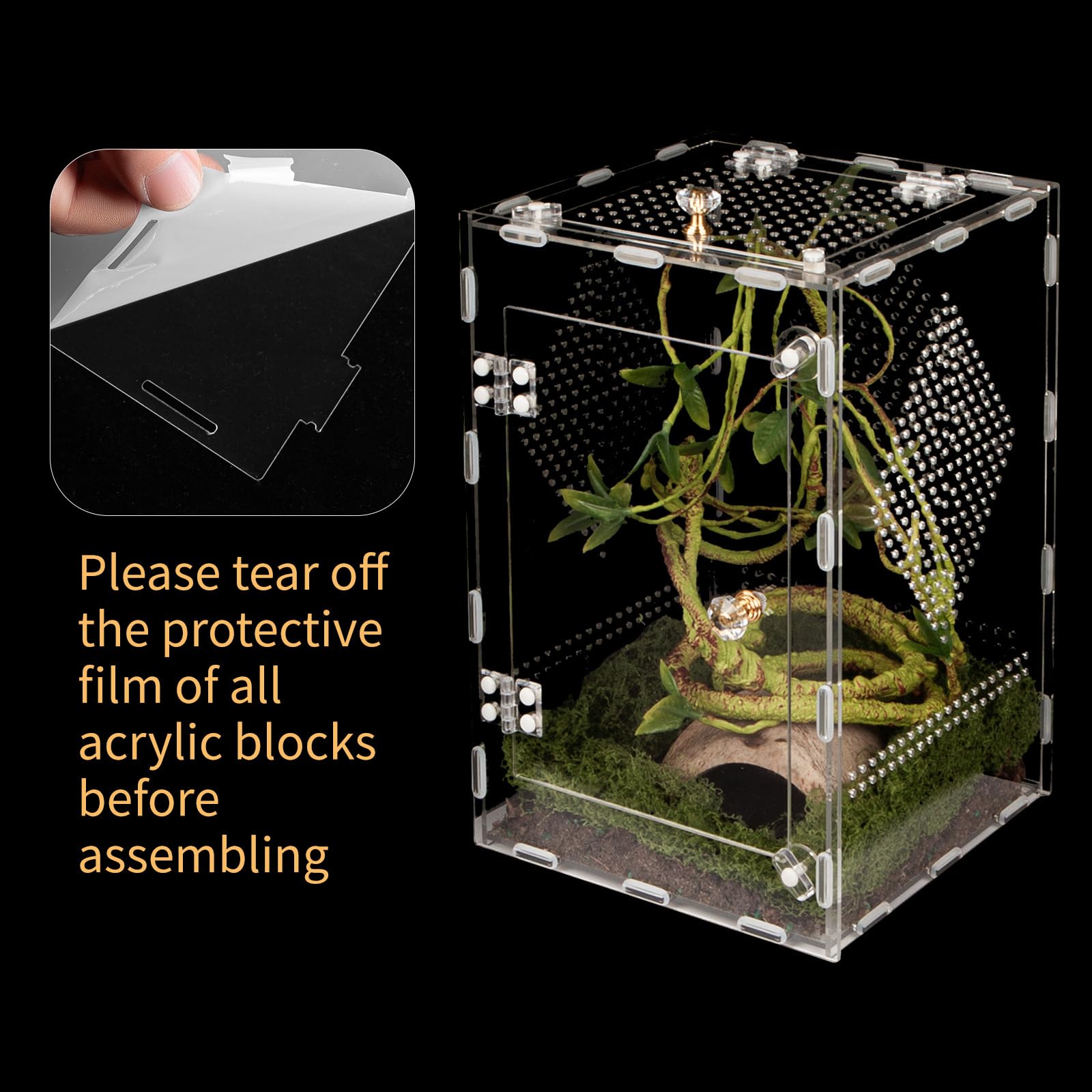 Orekemo terrarium reptile durable anti-rayures protège des rayures et garde l'éclat.