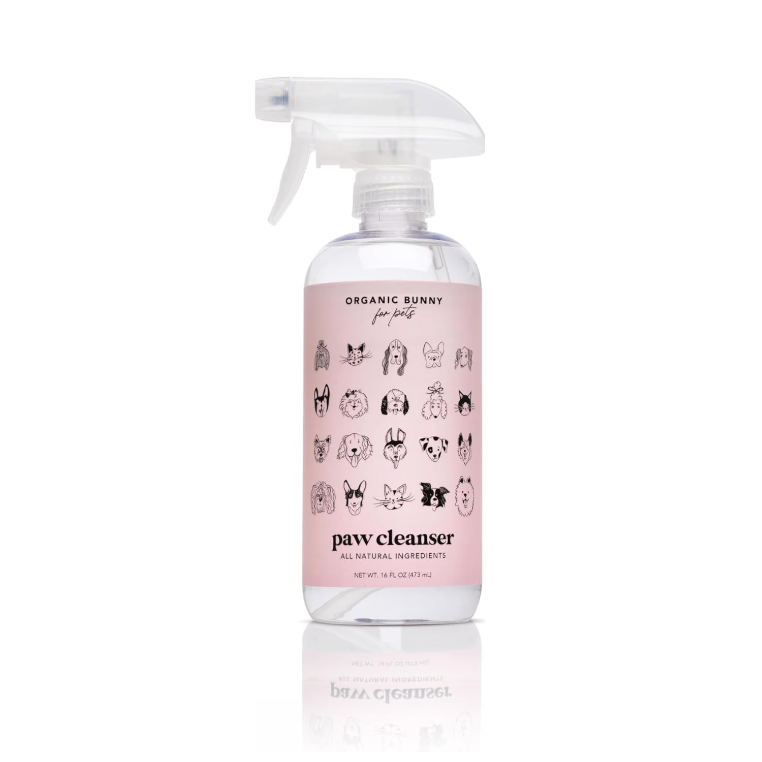 Organic Bunny Nettoyant Pattes - bouteille: nettoie et déodorise en douceur pour les pattes.