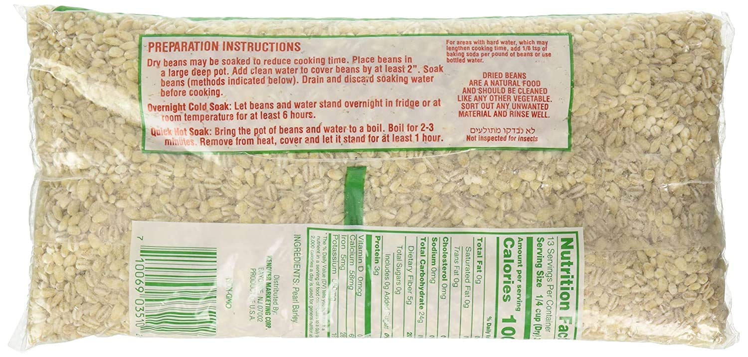 Orge perlée Gefen prête à cuisiner, apporte consistance aux plats.