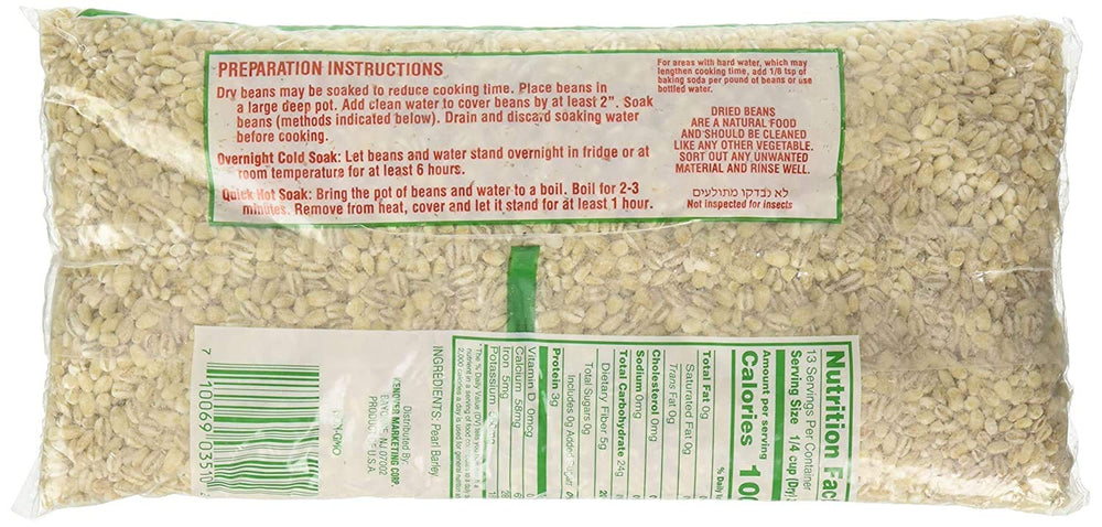 Orge perlée Gefen prête à cuisiner, apporte consistance aux plats.