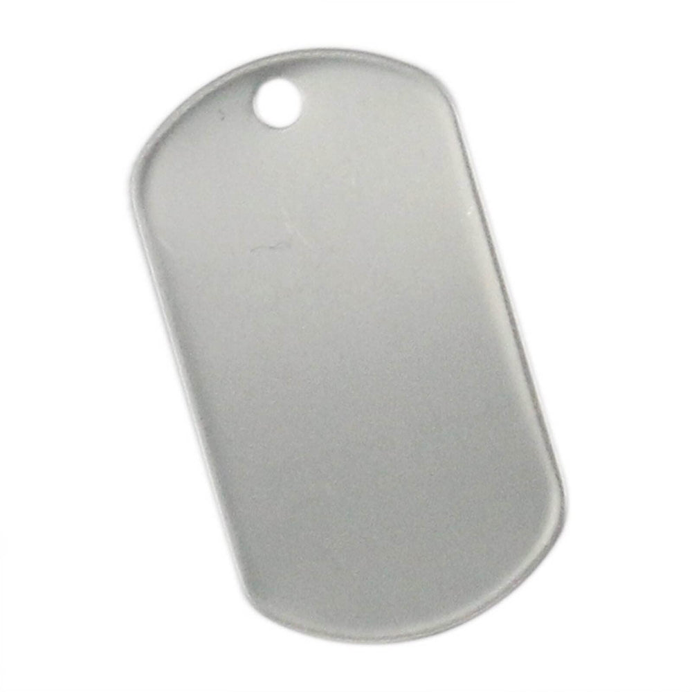 Étiquette Orgrimmar finition inox, style militaire pour accessoires personnalisables.