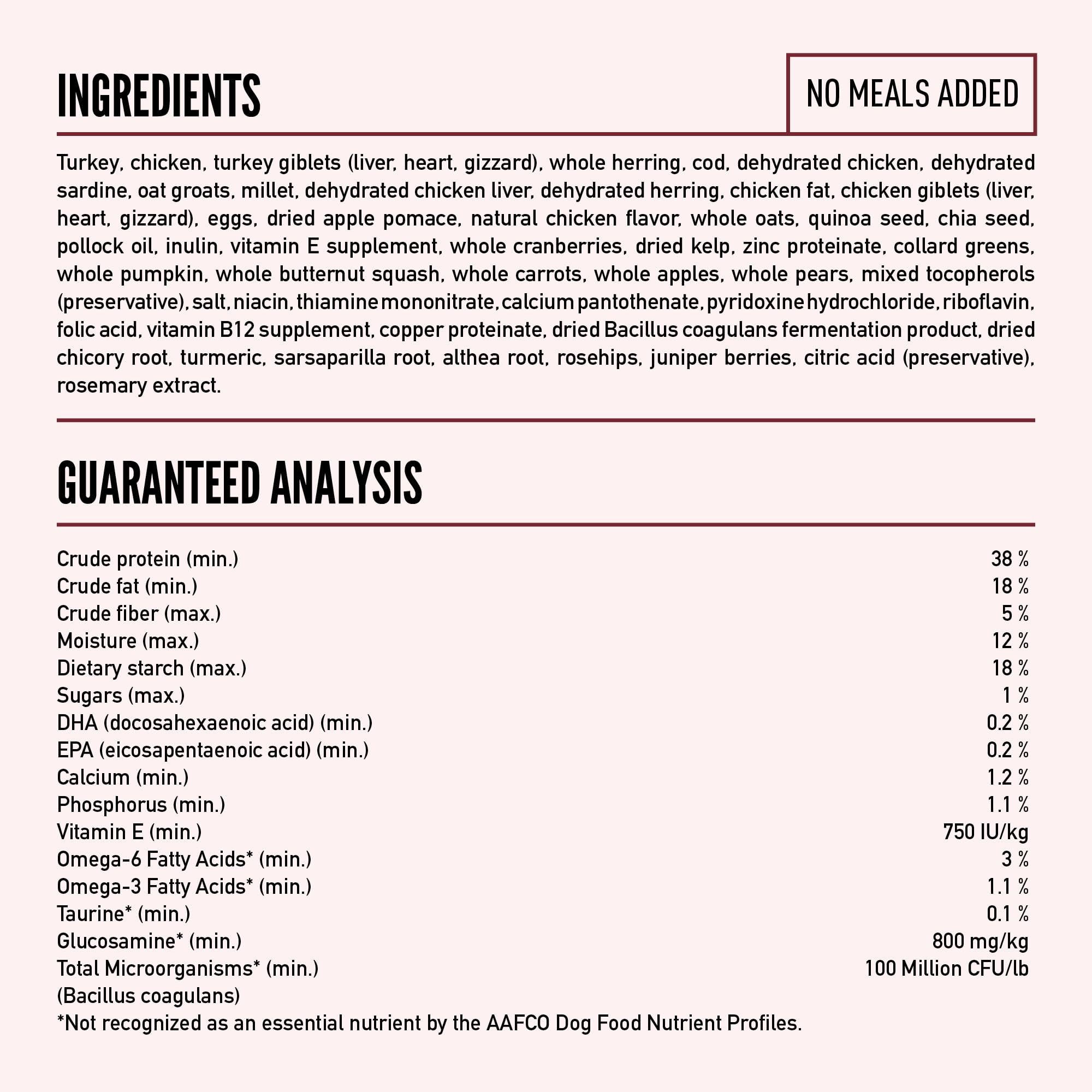 ORIJEN Amazing Grains, fabrication aux États-Unis avec ingrédients de qualité.