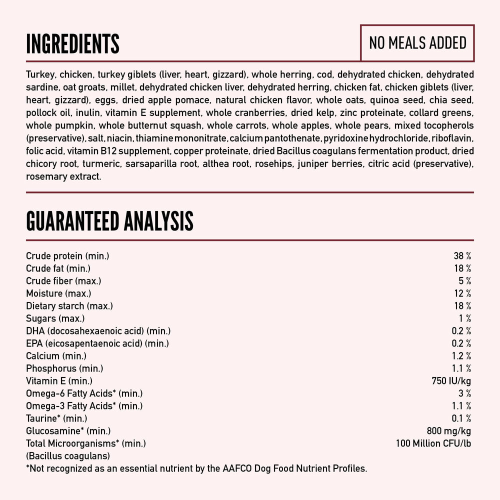 ORIJEN Amazing Grains, fabrication aux États-Unis avec ingrédients de qualité.