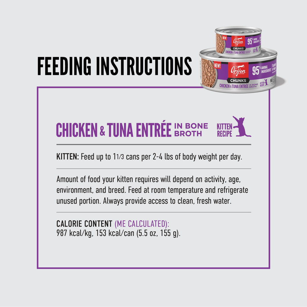ORIJEN Boîtes 5,5 oz: format pratique pour repas quotidiens