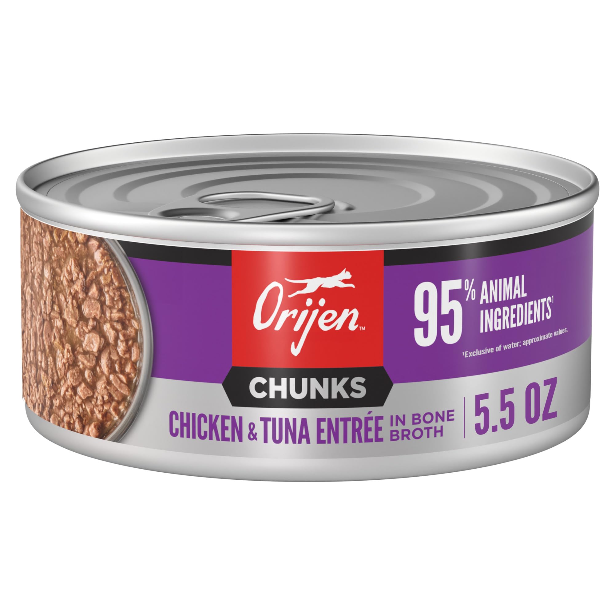 ORIJEN Chunks & Shreds: morceaux et effiloches poulet-thon pour chaton appétit accru