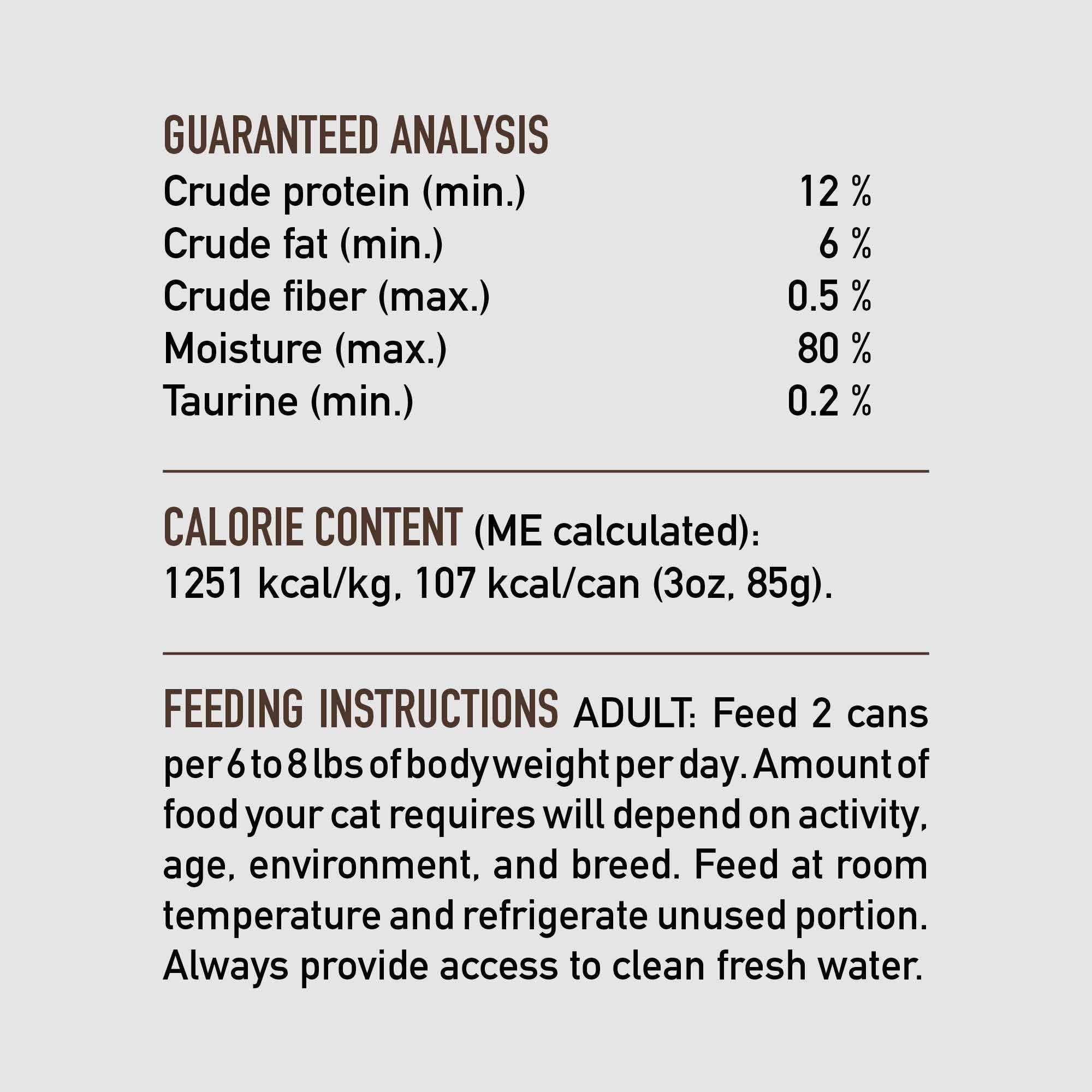 ORIJEN pâté chat haute teneur en protéines, texture agréable et hydratation