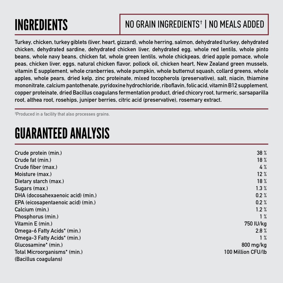 ORIJEN – fabrication aux États-Unis avec des ingrédients de qualité mondiale.