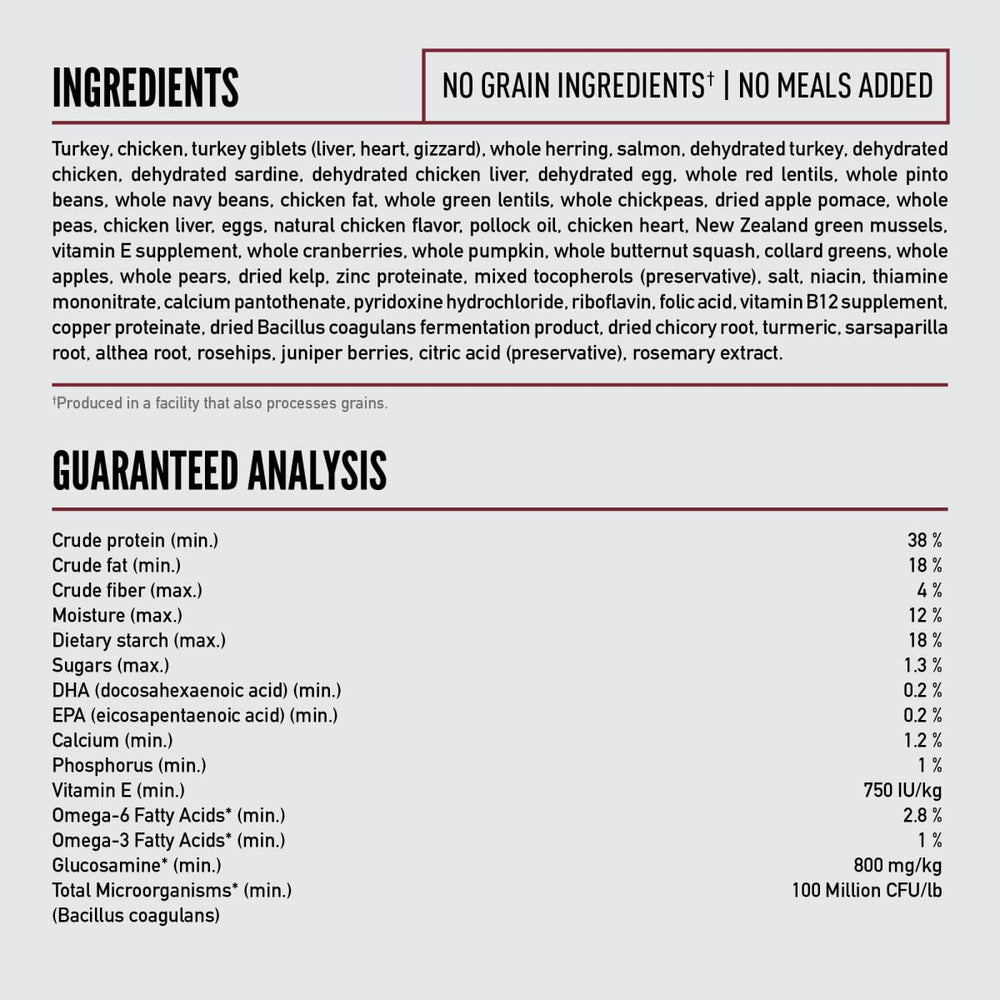 ORIJEN – fabrication aux États-Unis avec des ingrédients de qualité mondiale.