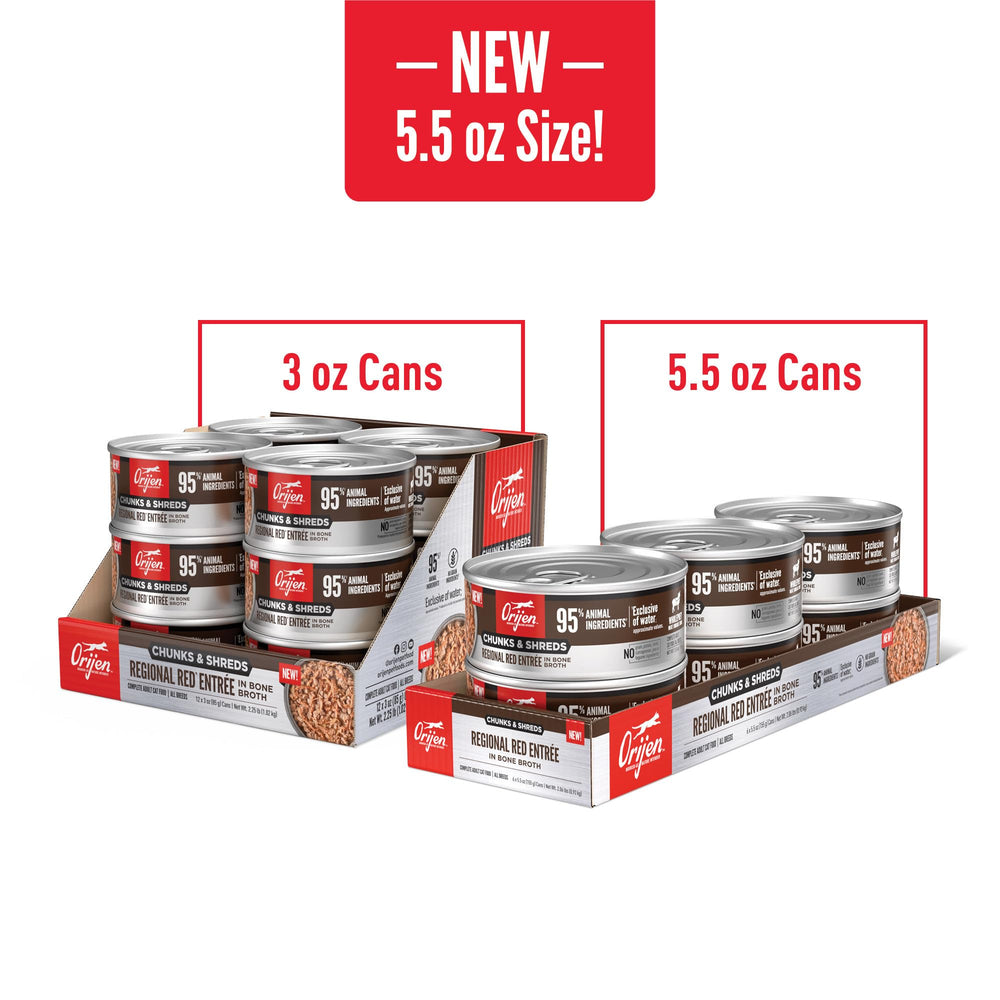 ORIJEN Morceaux et copeaux, entrée chat sans céréales, alimentation naturelle.