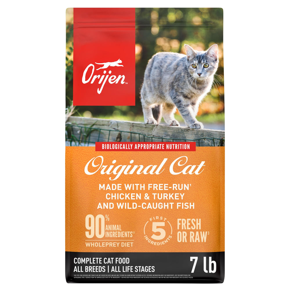 ORIJEN Original, sac de 7 lb pour chats, présentation attrayante et riche en protéines.