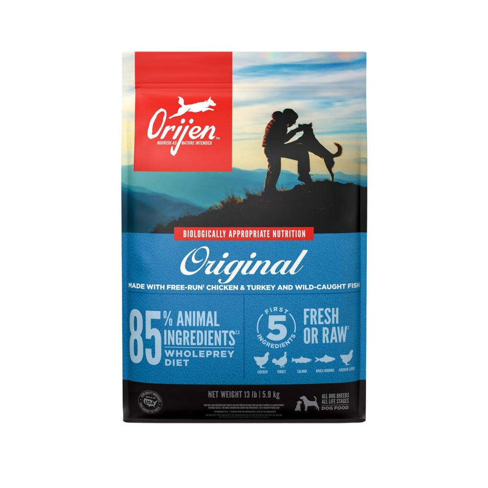 ORIJEN Original croquettes sans grains, sac 13 lb, riche en protéines de qualité.