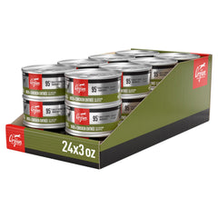 ORIJEN pate-chat: canard et poulet en entrée, texture riche et savoureuse.