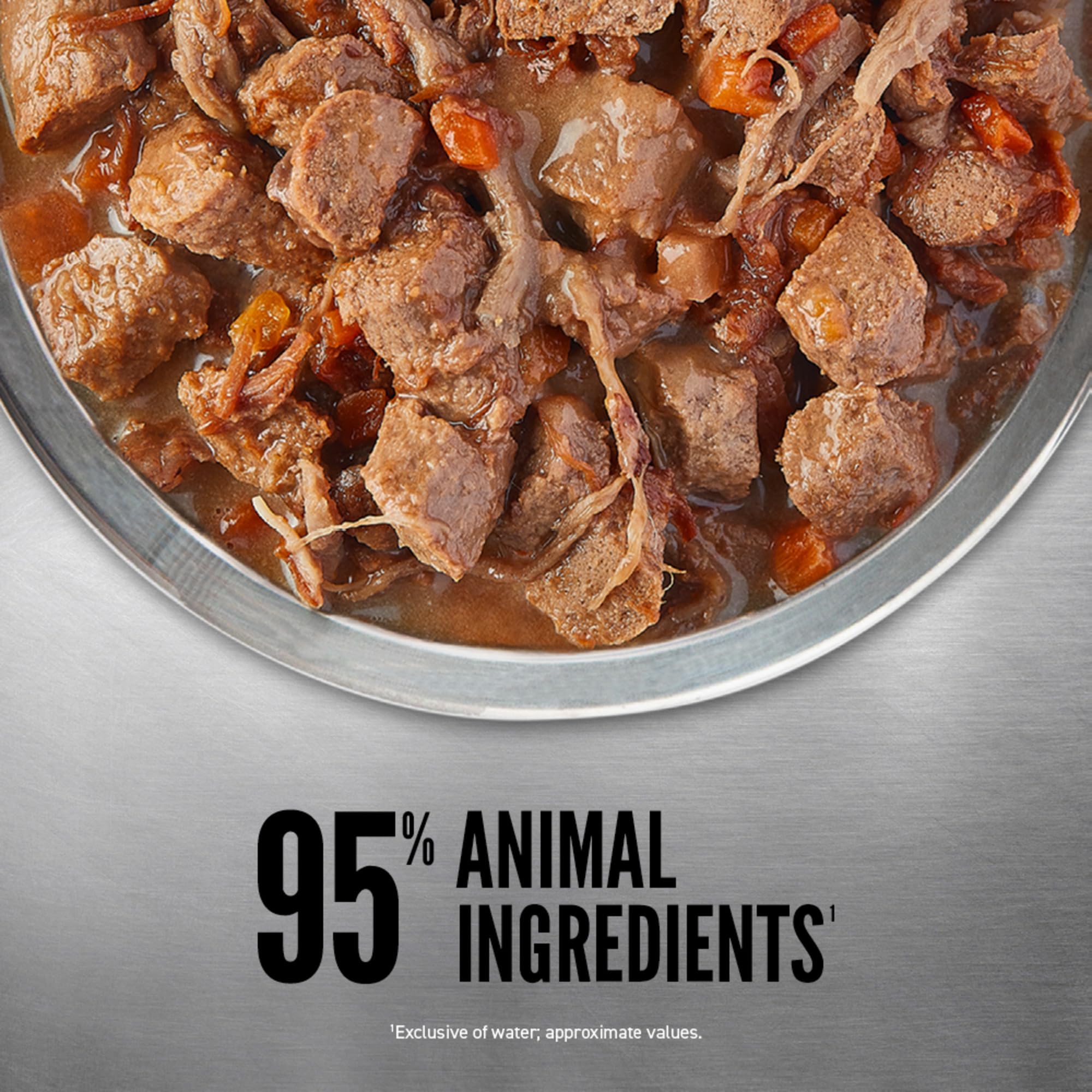 ORIJEN Real Meat Shreds – haute teneur en humidité pour hydrater le repas.