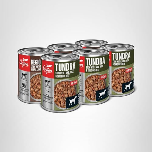 ORIJEN Tundra : bouillon et morceaux pour un goût pur et naturel.