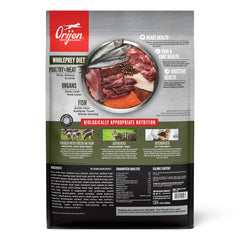 ORIJEN TUNDRA ingrédients frais et crus pour une alimentation naturelle.