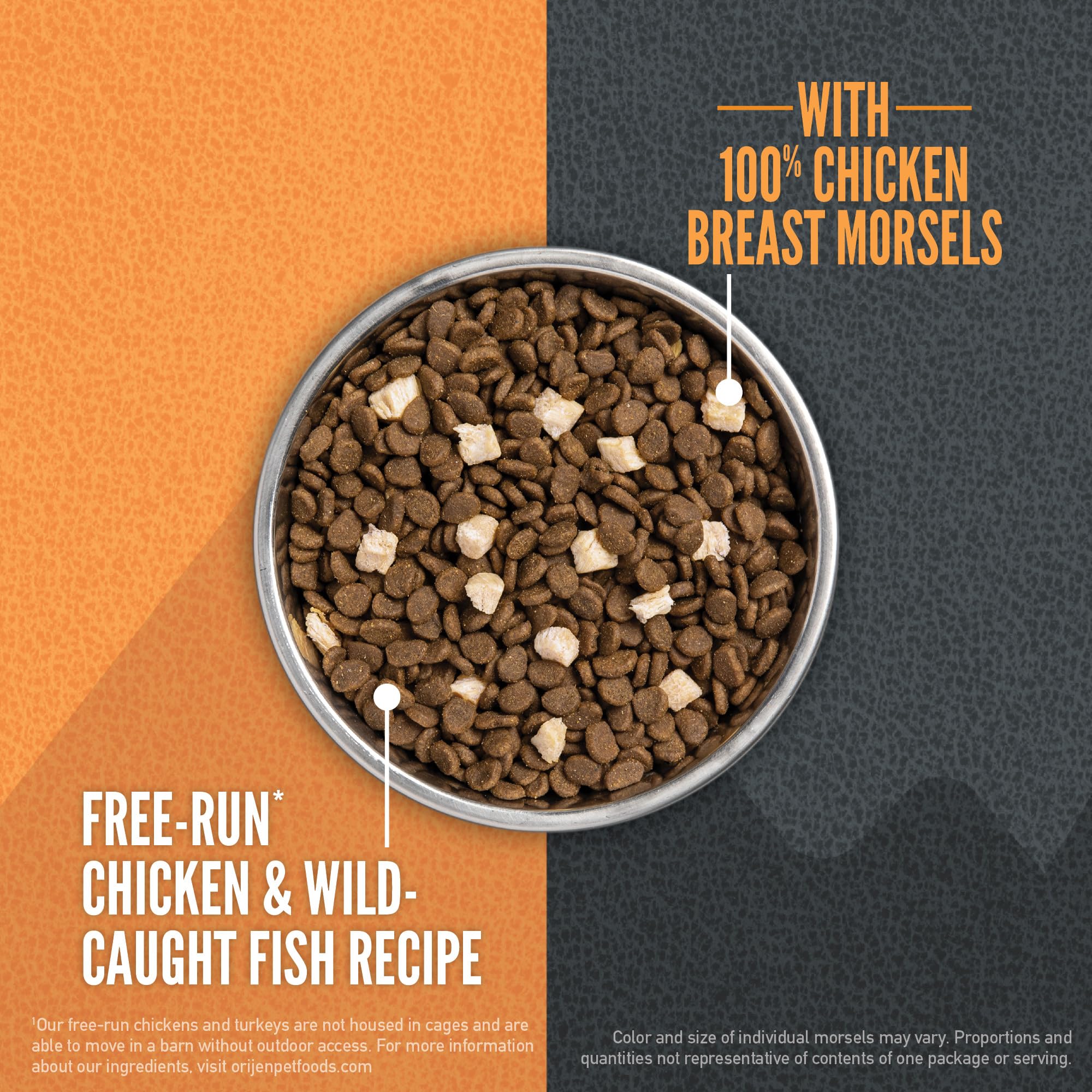 ORIJEN Wild Reserve, lait de chèvre et protéines riches pour les repas.