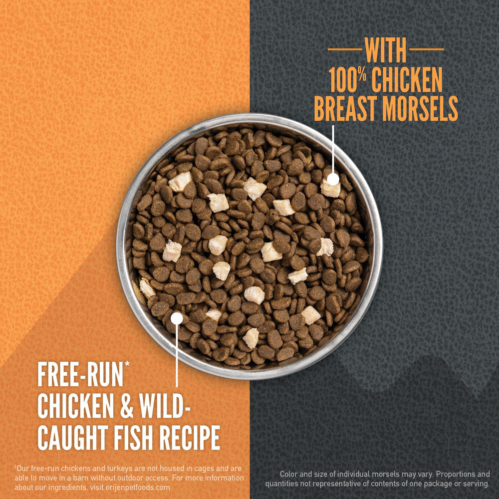 ORIJEN Wild Reserve, lait de chèvre et protéines riches pour les repas.
