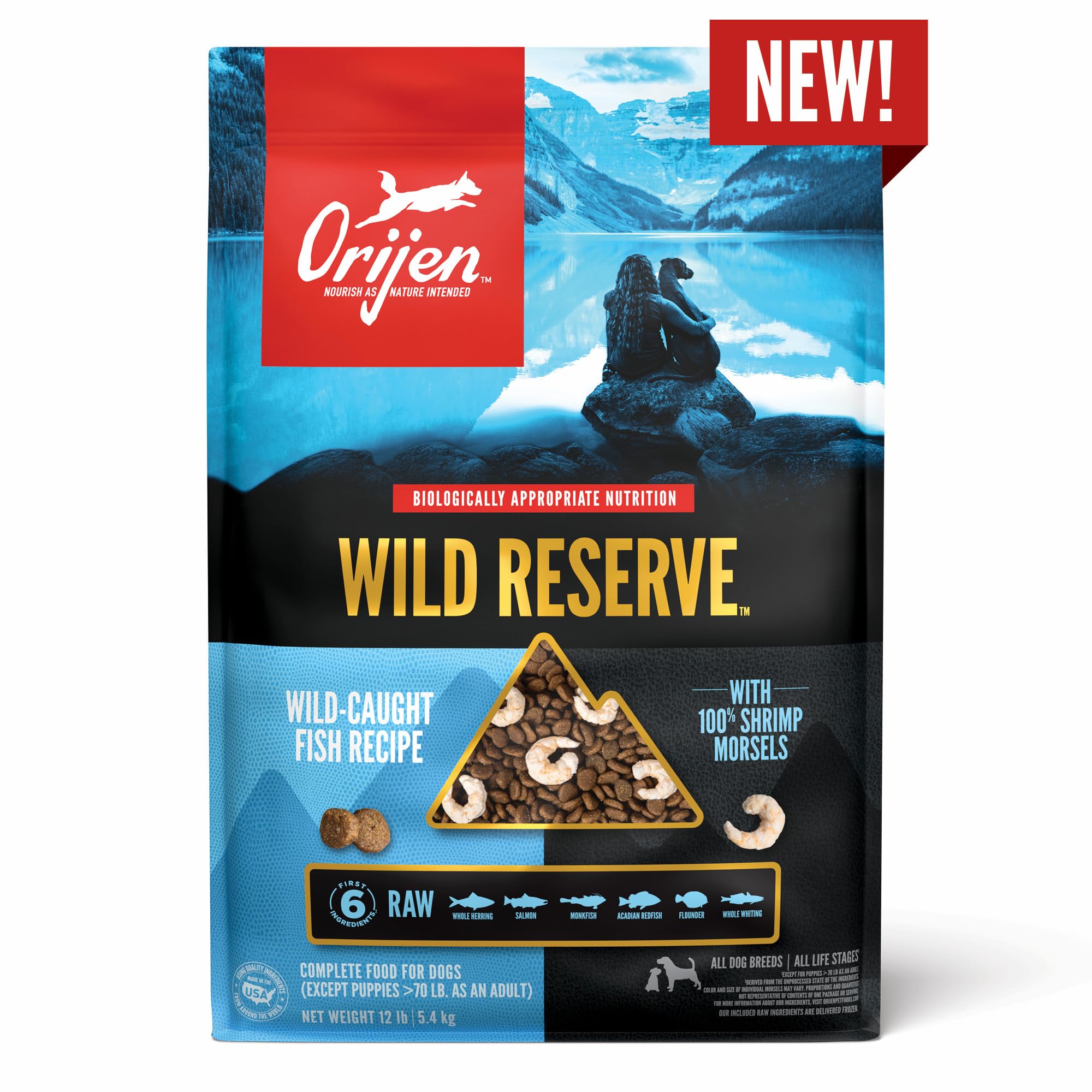 ORIJEN Wild Reserve poisson entier et organes – profil nutritionnel dense