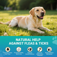 Oritess Prévention puces et tiques chien – bouchée poulet, solution pratique pour toutes tailles.