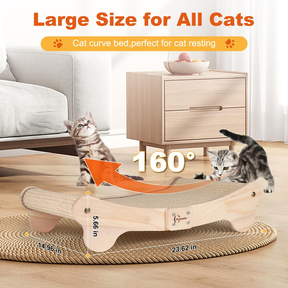 Oroonoko assemblage rapide sans outil pour griffoir-chat pratique.