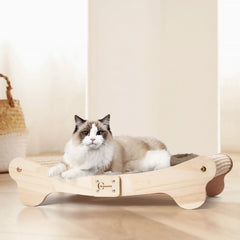 Oroonoko griffoir-chat 2-en-1 en sisal pour griffage et repos.