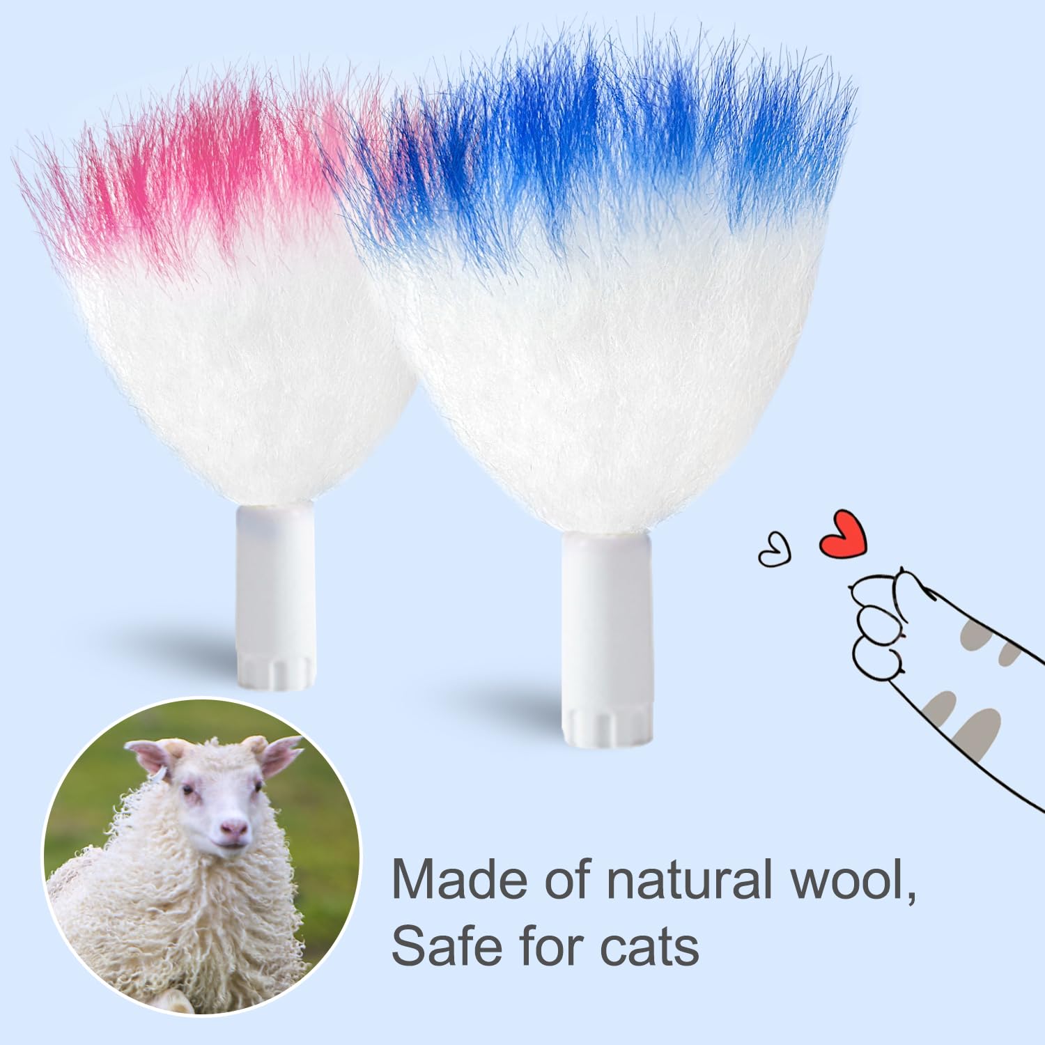 ORSDA accessoires chat, poils doux pour stimuler l'instinct de chasse et la curiosité.