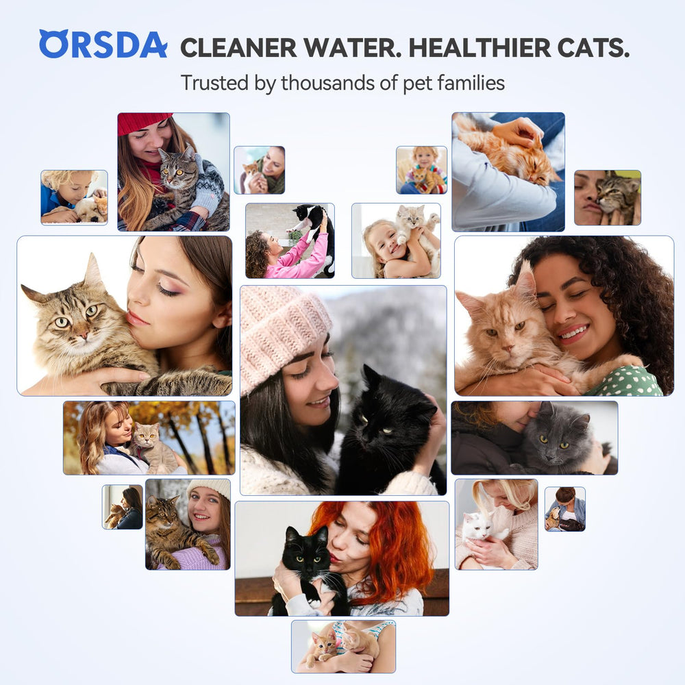 Filtre ORSDA pack de 6 filtres pour fontaine D30.