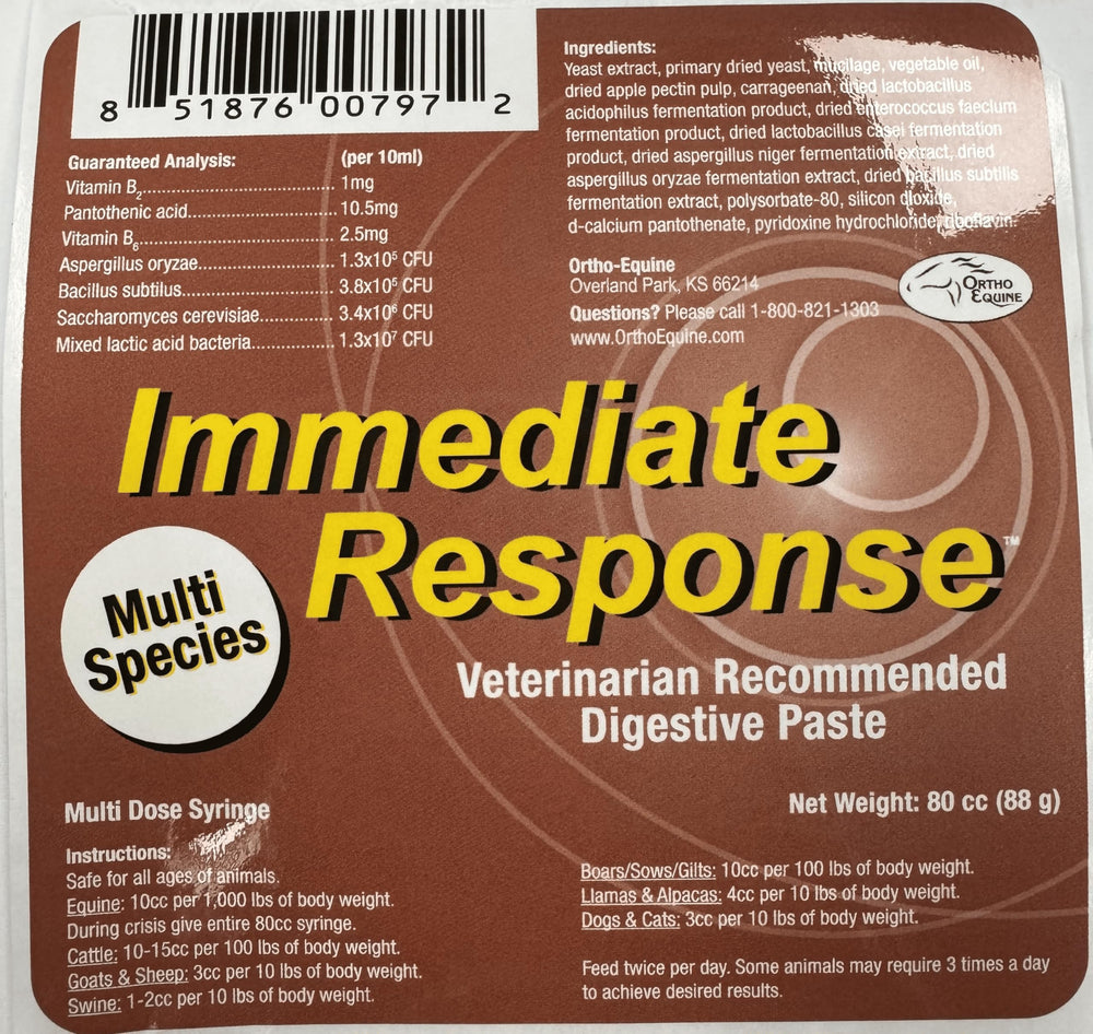Orthoequine digestif plusieurs espèces : solution polyvalente pour plusieurs grands animaux.