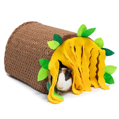Orzechko maison-tunnel petit animal, abri confortable pour se reposer et jouer.
