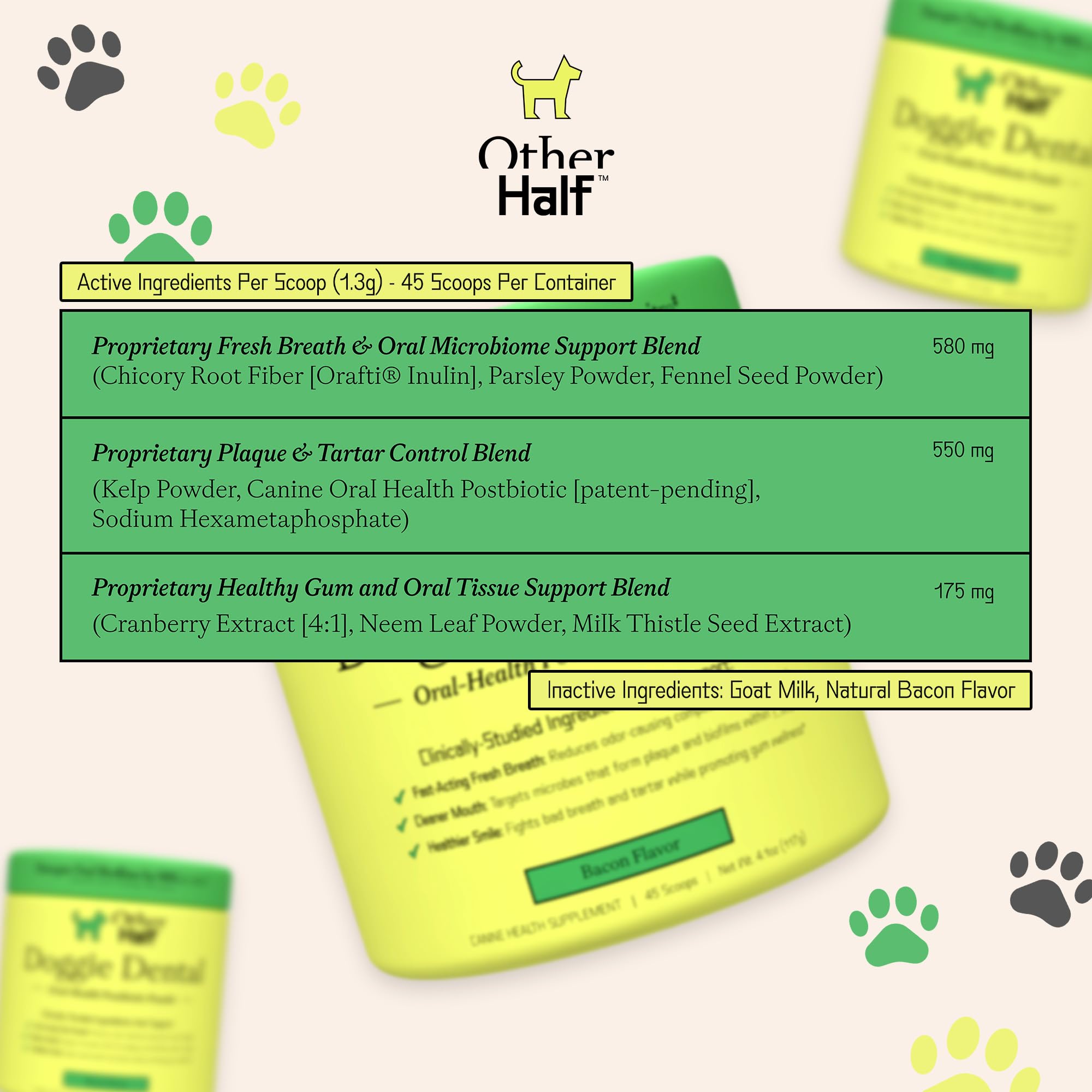Other Half Doggie Dental – fabriqué aux États-Unis avec normes élevées