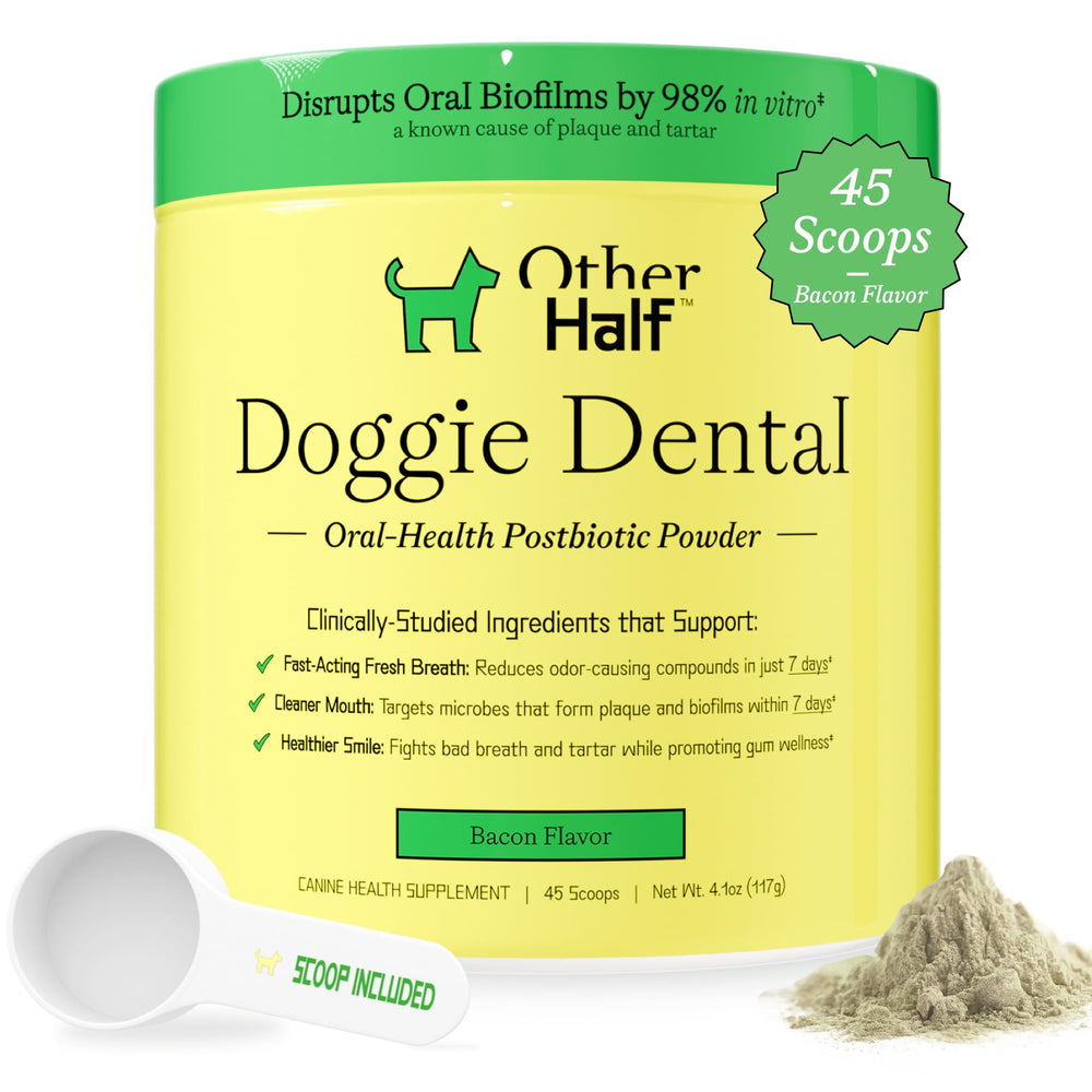 Other Half Doggie Dental – poudre respiration fraîche pour chiens, neutralise les odeurs