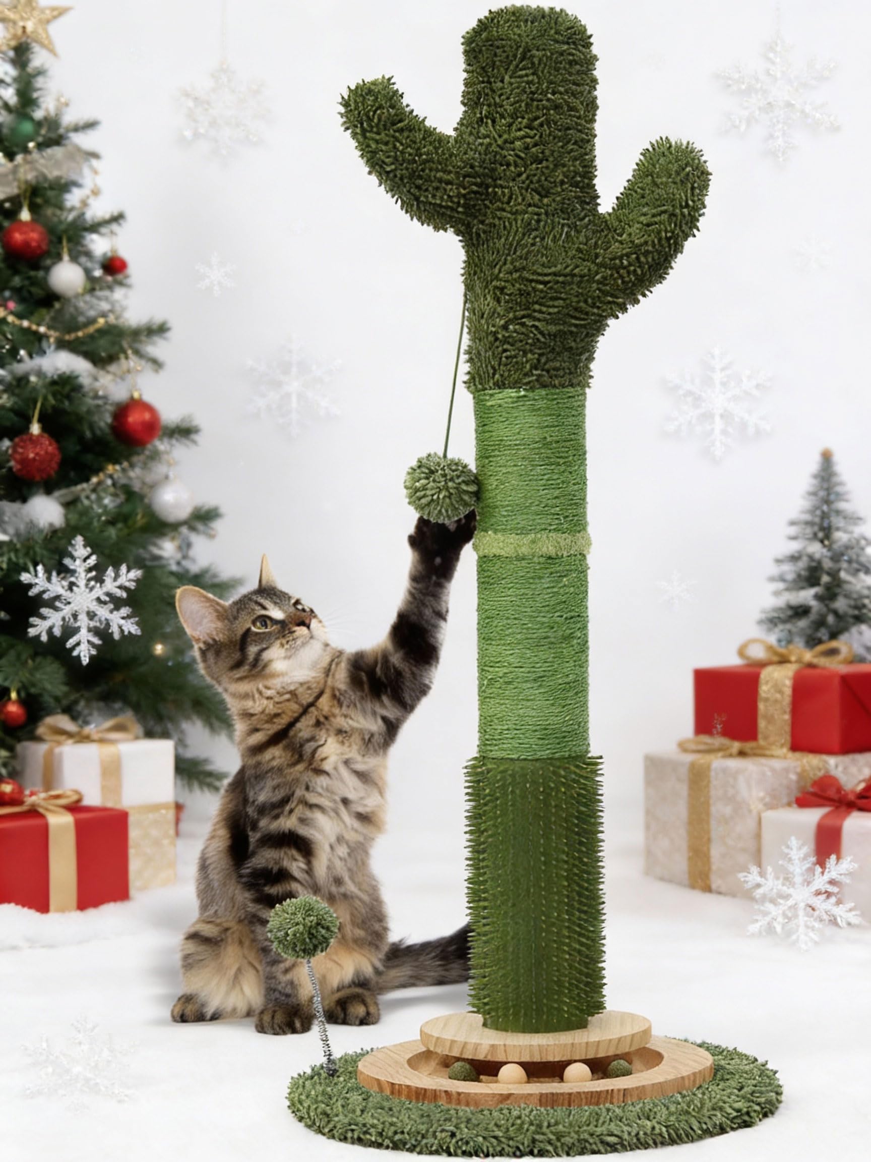 OTOB grattoir-chat cactus 36-pouces, grattoir vertical durable pour les chats